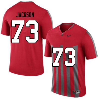 Men's Ohio State Buckeyes #73 Jonah Jackson Retro Nike NCAA College Football Jersey Black Friday RUJ5544ZB